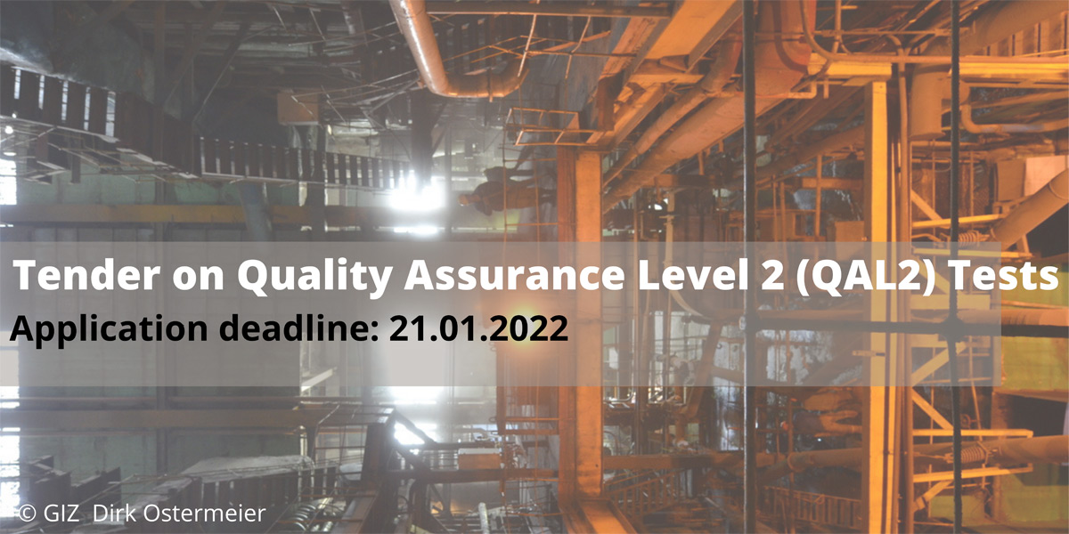 GIZ launches tender on Quality Assurance Level 2 (QAL2) tests